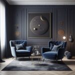 Granatowe fotele – elegancja i komfort w twoim domu
